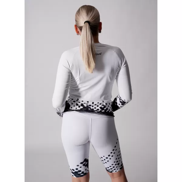  Ženska premium funkcionalna majica z dolgimi rokavi ALTISPORT VOJ/ALW109TR03 ČRNO-BELO 