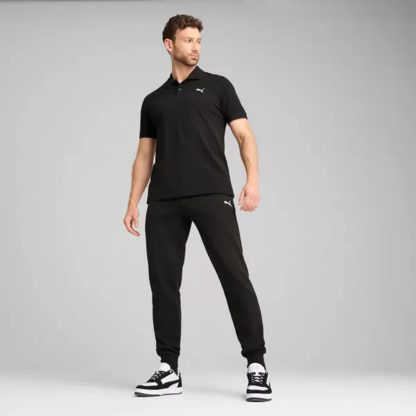  Moške trenirke PUMA ESS SWEATPANTS FL CL 682614-01 ČRNA 