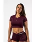 Top z odprtim hrbtom STRONG BEAUTY 430 TEMNO RDEČA Nebbia