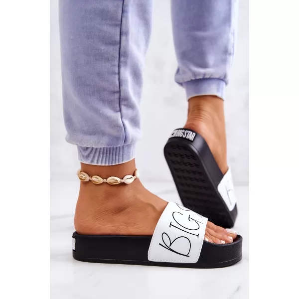  Modni ženski natikači BIG STAR JJ274A275 WHITE Big Star Shoes 