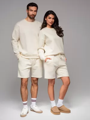 Trenirka + kratke hlače OMBRE Z108 SMETANA
