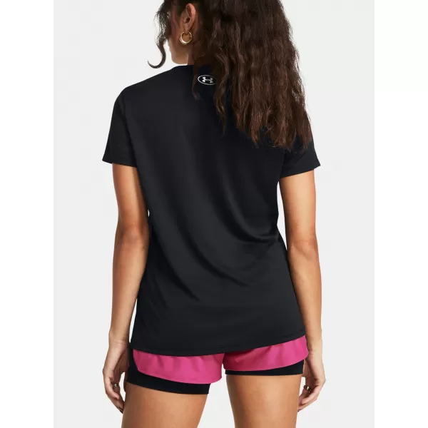  Ženska majica s kratkimi rokavi UNDER ARMOUR TECH SSV- SOLID 1384229-001 ČRNA 