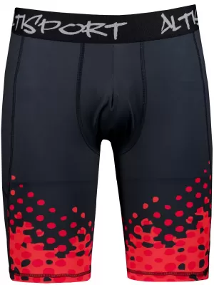 Moške športne pajkice nad koleni premium ALTISPORT VOJ/ALM109LEG02 RDEČA/ČRNA