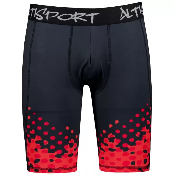  Moške športne pajkice nad koleni premium ALTISPORT VOJ/ALM109LEG02 RDEČA/ČRNA 