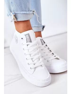 Ženski usnjeni gležnjarji BIG STAR GG274016 WHITE Big Star Shoes
