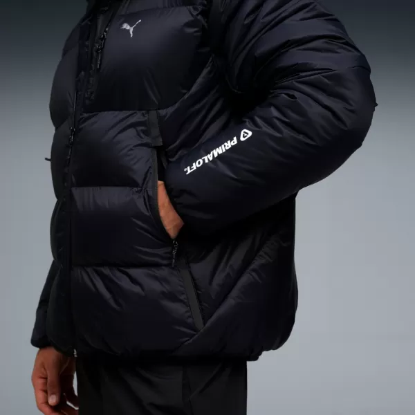  Moška jakna PUMA TECH PRIMALOFT PUFFER JACKET 632165-01 ČRNA 