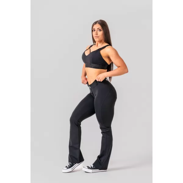  Flared Bubble Butt Leggings 2.0 POWER LIFT 308 ČRNA Nebbia 
