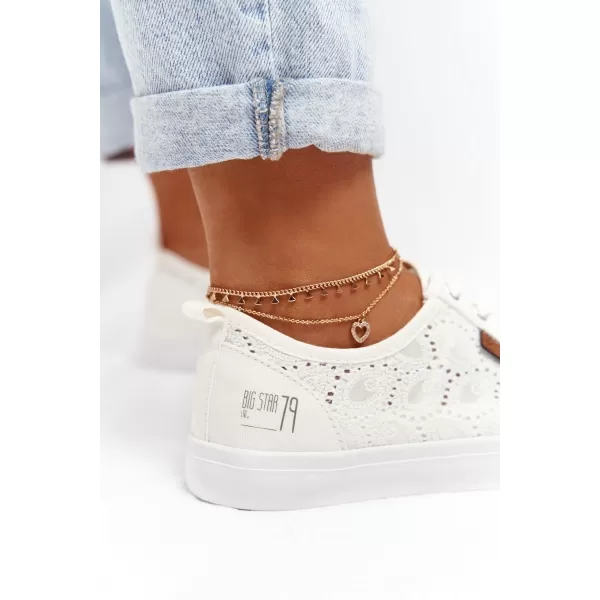  Modne ženske superge BIG STAR W274925 WHITE Big Star Shoes 