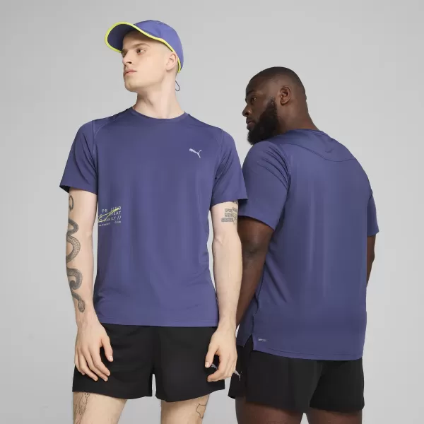  Srajca PUMA EVERYDAY KNIT PERF SS TEE? M 526631_46 MODRI ​​KRISTAL 