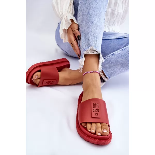  Ženski natikači BIG STAR LL274430 RED Big Star Shoes 
