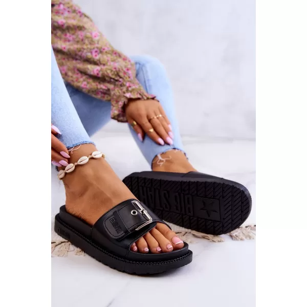  Modni ženski natikači BIG STAR JJ274A307 BLACK Big Star Shoes 