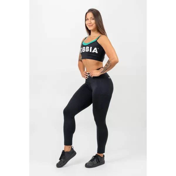  Pajkice z visokim pasom LEG DAY GOALS 248 BLACK Nebbia 