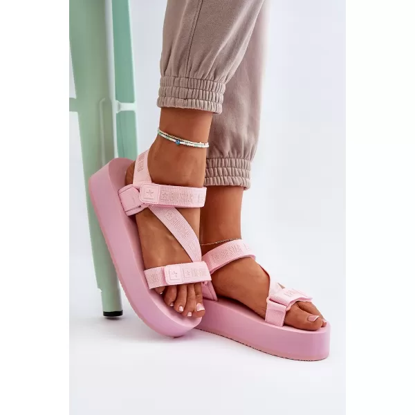  Ženski sandali BIG STAR NN274A533 PINK Big Star Shoes 