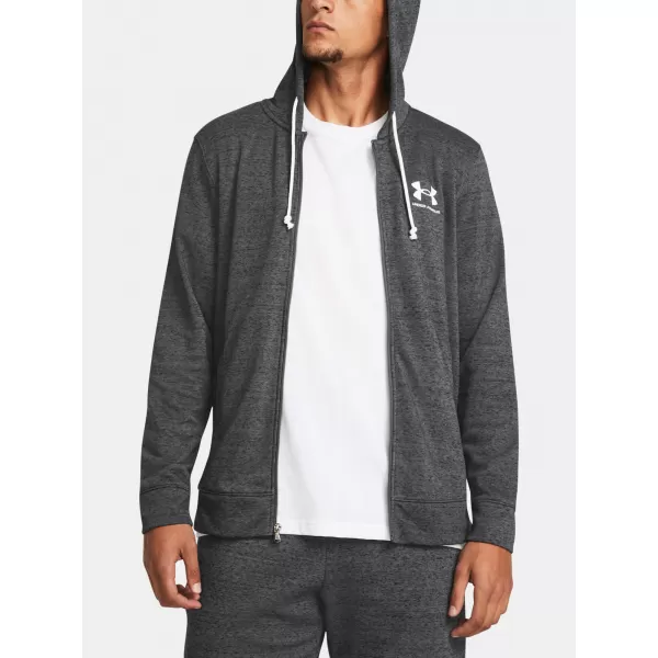  Moški pulover UNDER ARMOUR UA RIVAL TERRY LC FZ SIVA 