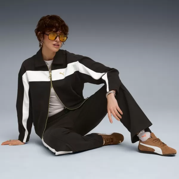  Ženska jakna PUMA T7 RELAXED TRACK JACKET 632137-01 ČRN 