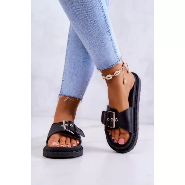  Modni ženski natikači BIG STAR JJ274A307 BLACK Big Star Shoes 