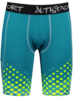 Moške športne pajkice nad koleni premium ALTISPORT VOJ/ALM109LEG02 SMARAGDNO-FLUO