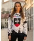 Ženski vrhunski funkcionalni pulover ALTISPORT VOJ/ALW036SL/MI01 ABSTRAKCIJA