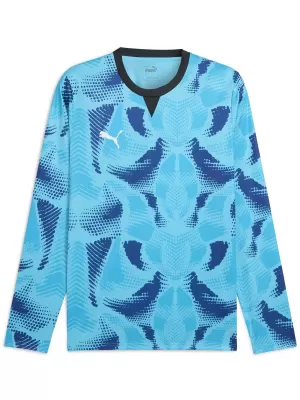 Moški vratarski dres PUMA TEAMTARGET GK LS JERSEY 706519_02 BRIGHT AQUA / SVETLA AQUA/PUMA BELA