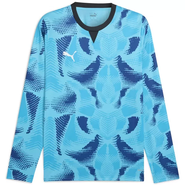  Moški vratarski dres PUMA TEAMTARGET GK LS JERSEY 706519_02 BRIGHT AQUA / SVETLA AQUA/PUMA BELA 