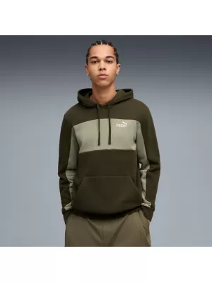 Moški pulover PUMA ESS BLOCK HOODIE FL 684686-82 ZELENA