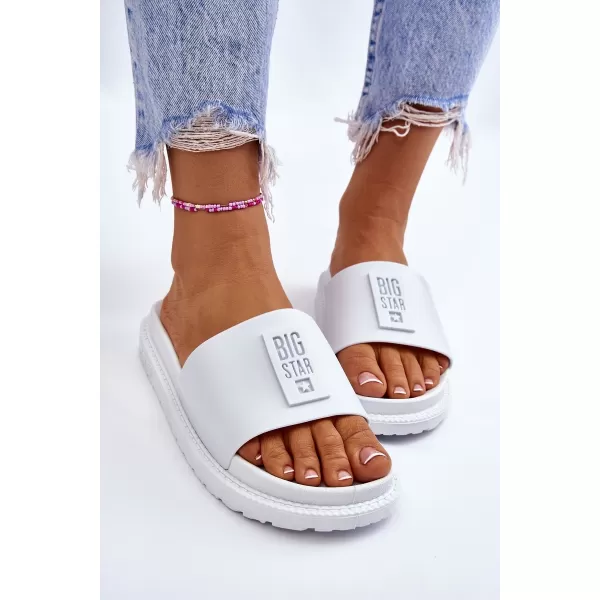  Ženski natikači BIG STAR LL274428 WHITE Big Star Shoes 