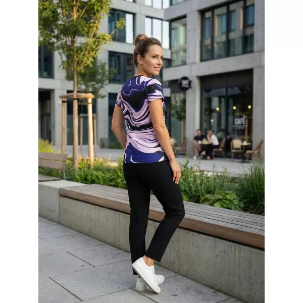  Ženska premium funkcionalna majica ALTISPORT VOJ/ALW099TR01 ČRNO VIJOLIČNA 
