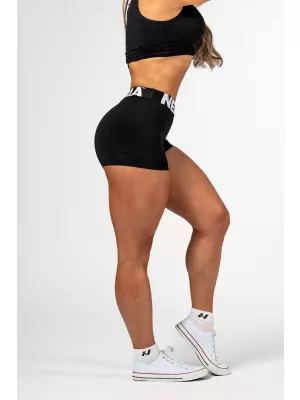 Fitnes kratke hlače z visokim pasom GLUTE PUMP 240 BLACK Nebbia