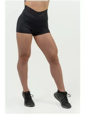 Ženske kompresijske kratke hlače z visokim pasom INTENSE Leg Day 832 ČRNA Nebbia