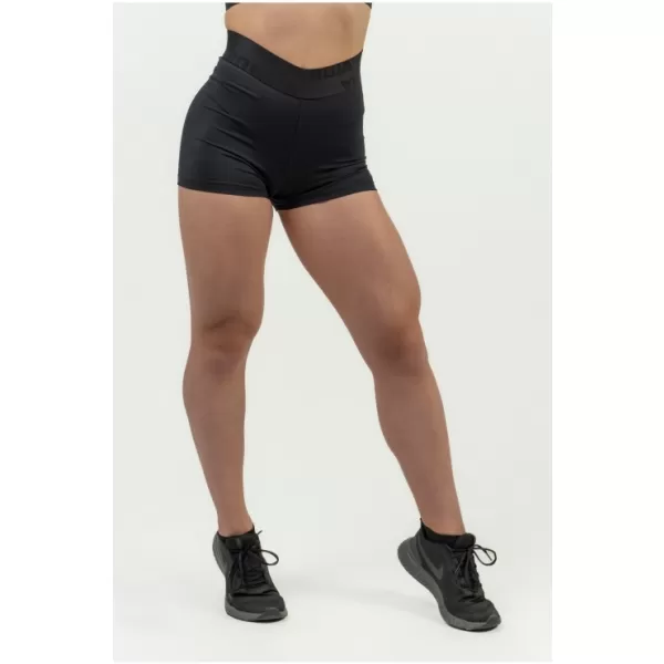  Ženske kompresijske kratke hlače z visokim pasom INTENSE Leg Day 832 ČRNA Nebbia 