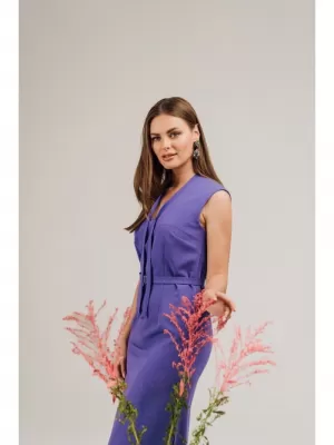 Obleka STYLOVE S410 VIJOLIČNA