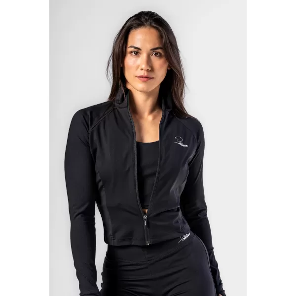  Deni x Fitness majica z zadrgo 314 BLACK Nebbia 