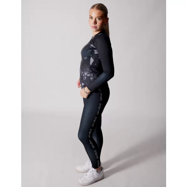  Ženska premium funkcionalna majica z dolgimi rokavi ALTISPORT VOJ/ALW110TR03 ČRNA 