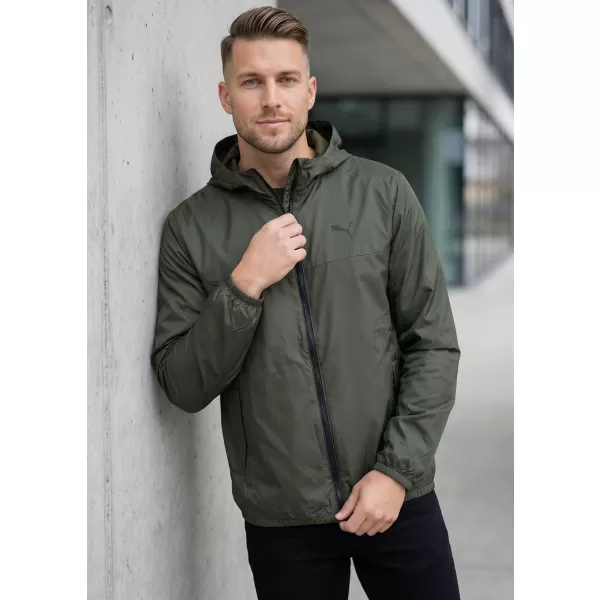  Moška vetrovka PUMA ESS REGULAR WINDBREAKER 684625-70 ZELENA 