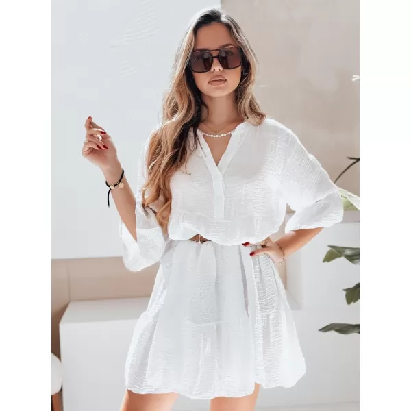  Obleka DSTREET LYVONNE EY2613 BELA 