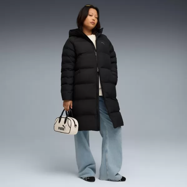  Ženski plašč PUMA MONO HOODED PARKA 688384-01 ČRNA 