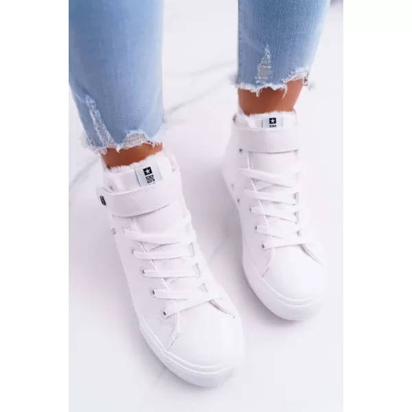  Ženski usnjeni gležnjarji BIG STAR V274541FW WHITE Big Star Shoes 