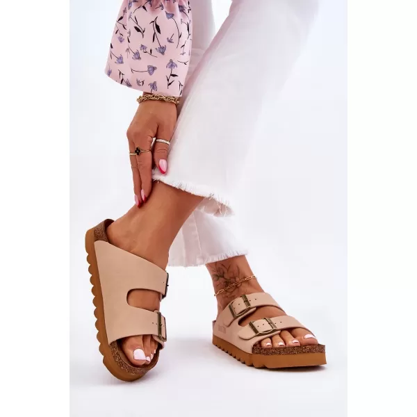  Ženski natikači BIG STAR LL274745 BEŽ Big Star Shoes 