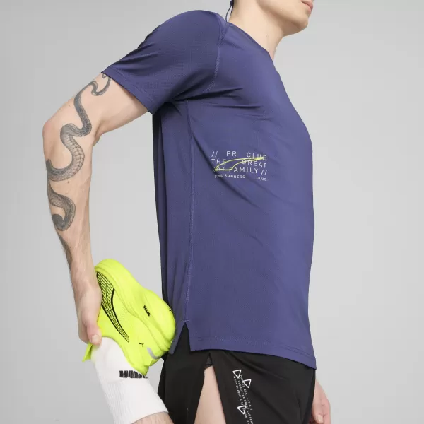  Srajca PUMA EVERYDAY KNIT PERF SS TEE? M 526631_46 MODRI ​​KRISTAL 