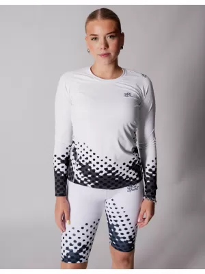 Ženska premium funkcionalna majica z dolgimi rokavi ALTISPORT VOJ/ALW109TR03 ČRNO-BELO