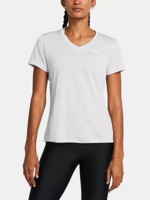 Ženska majica s kratkimi rokavi UNDER ARMOUR TECH SSV- TWIST 1384227-014 SIVA