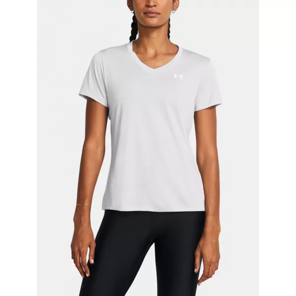  Ženska majica s kratkimi rokavi UNDER ARMOUR TECH SSV- TWIST 1384227-014 SIVA 