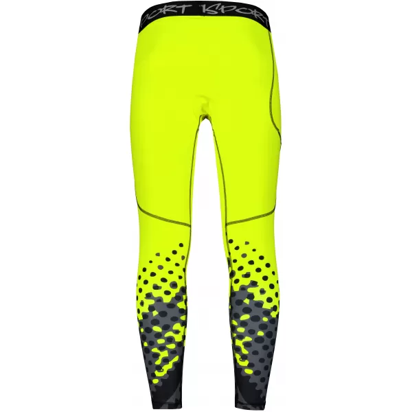  Moške dolge vrhunske športne pajkice ALTISPORT VOJ/ALM109LEG01 FLUO RUMENA 