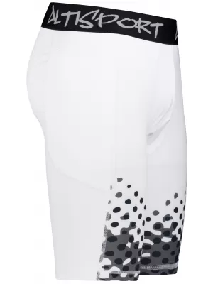 Moške športne pajkice nad koleni premium ALTISPORT VOJ/ALM109LEG02 BELA