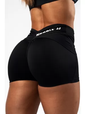 Kratke hlače za oblikovanje s pasom v obliki črke V STRONG BEAUTY 428 BLACK Nebbia