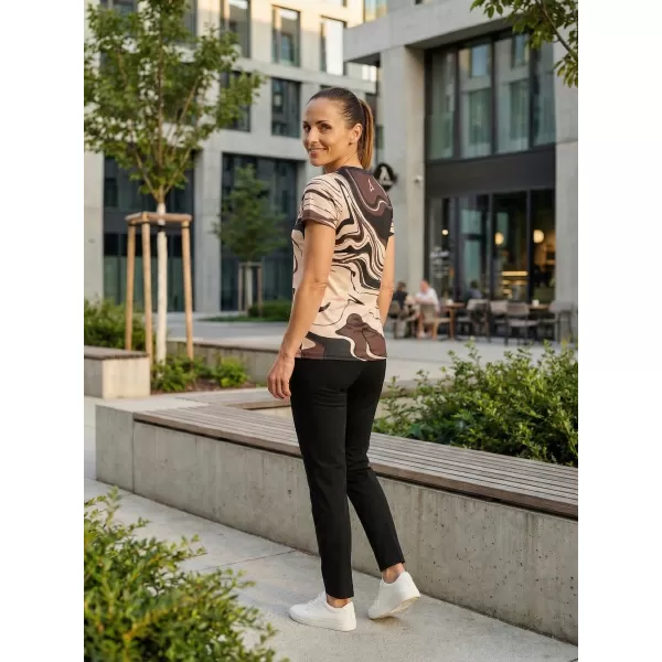  Ženska premium funkcionalna majica ALTISPORT VOJ/ALW099TR01 RJAVA 