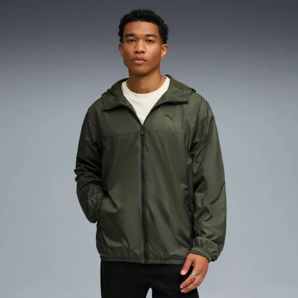  Moška vetrovka PUMA ESS REGULAR WINDBREAKER 684625-70 ZELENA 