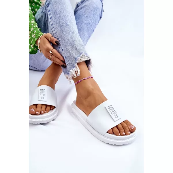  Ženski natikači BIG STAR LL274428 WHITE Big Star Shoes 