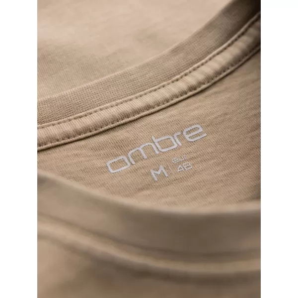  Srajca OMBRE OM-TSWT-0201 TEMNO BEŽ 
