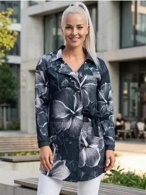 Ženska vrhunska jakna ALTISPORT VOJ/ALW102MI05 ČRNO-BELO